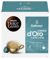 Кофе в капсулах Dolce Gusto Dallmayr Crema d'Oro Caffe Latte, 16 шт.