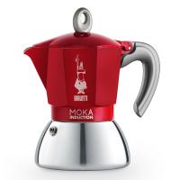 Гейзерная кофеварка Bialetti New Moka Induction Red (4 порции)