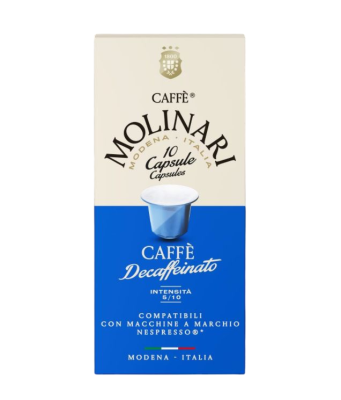 Кофе в капсулах Molinari DECAFFEINATO Декофеинато (10шт)