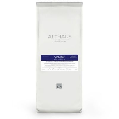 Чай черный Althaus Earl Grey Supreme ароматизированный листовой, 250гр