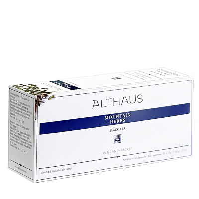 Чай травяной Althaus Mountain Herbs пакетики для чайника 15x4гр. Чай травяной Althaus Mountain Herbs пакетики для чайника 15x4гр.