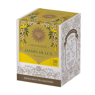 Чай черный Belvedere Jasmin De Lux в пирамидках 20x3гр. Чай черный Belvedere Jasmin De Lux в пирамидках 20x3гр.