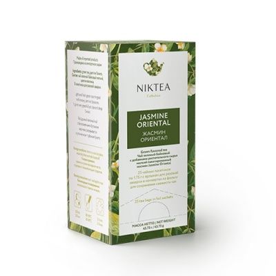 Чай зеленый Niktea Jasmine Oriental, пакетики 25x1.75 гр.