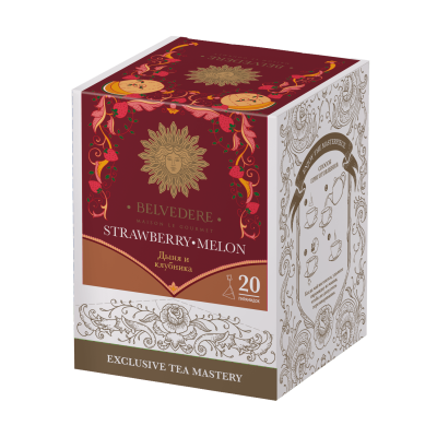 Чай черный Belvedere Strawberry Melon в пирамидках 20x3гр.